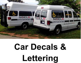 Car Decals & Lettering
